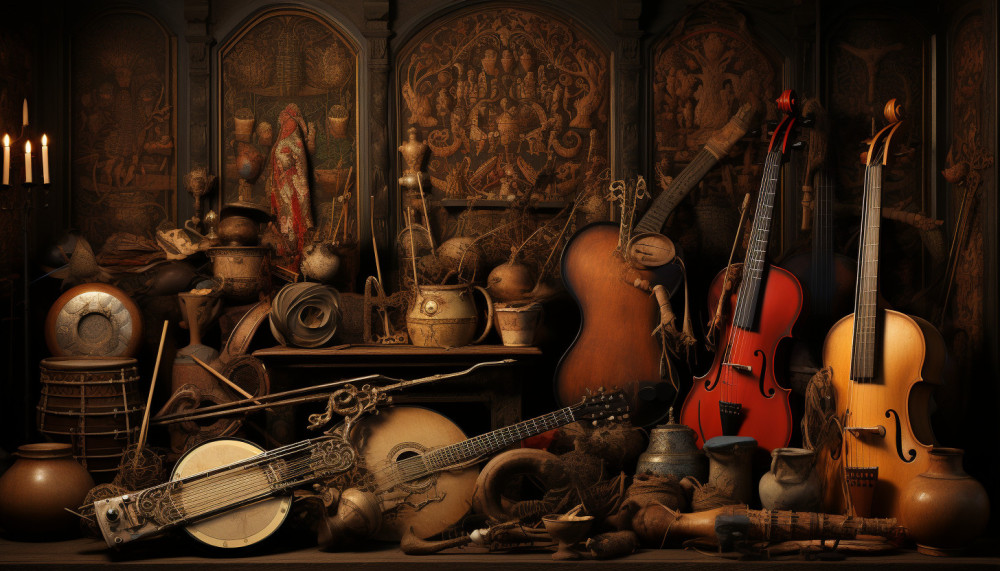 Quelques instruments de musique moyen âge